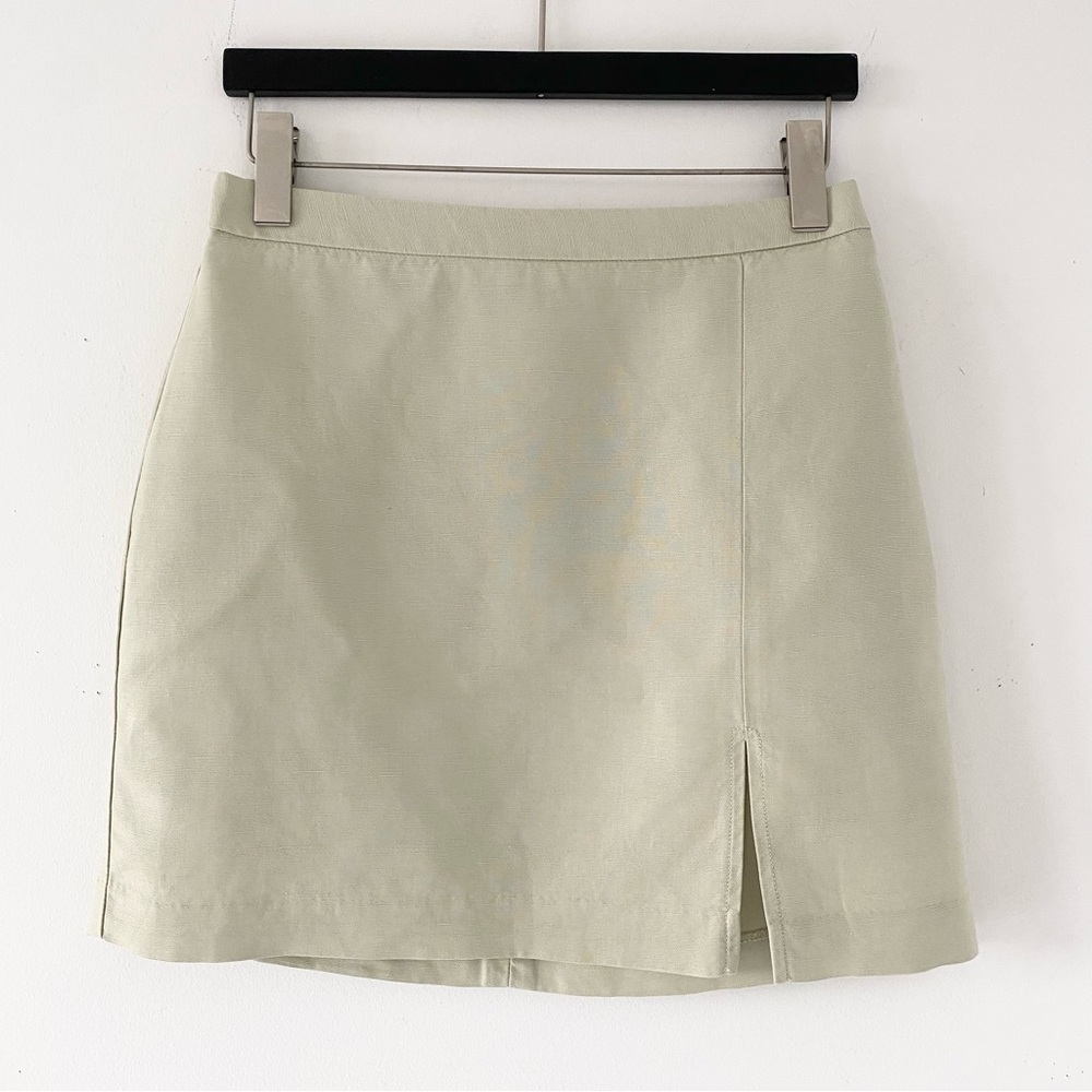 Aritzia Wilfred Patio Linen Skirt